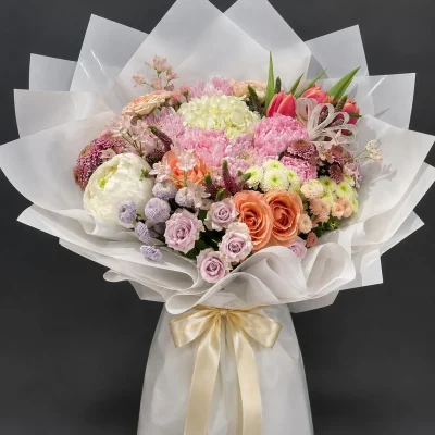 Premium İthal Çiçekler Buketi. Buca Çiçekçi. BKT0097