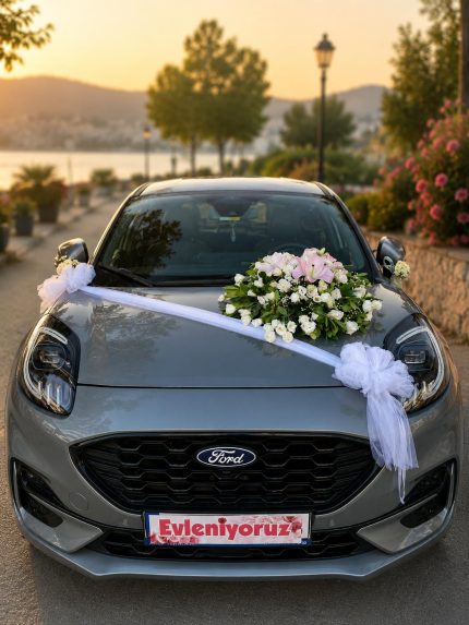 Beyaz Düşler Gelin Arabası Süsleme WED1-0001