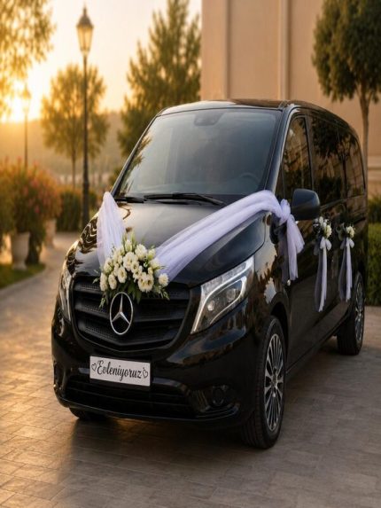 Prestij Yolculuğu VIP Gelin Arabası Süsleme WED2-0001