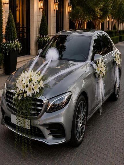 İnci Lilyum Gelin Arabası Süsleme WED7-0002