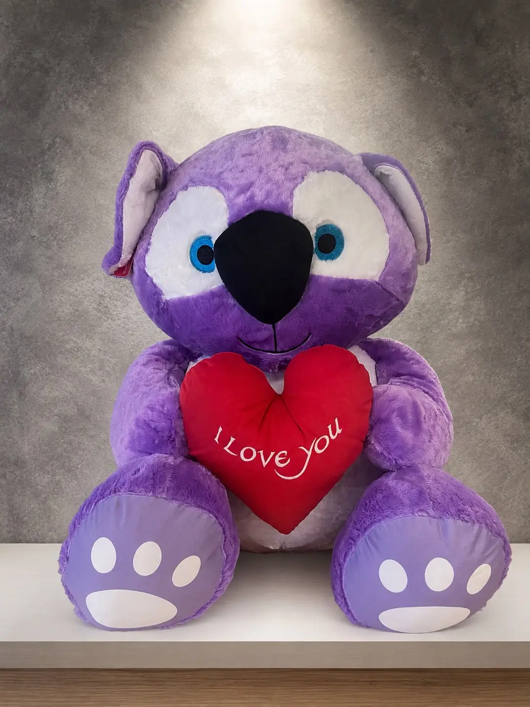 I Love You Mor Koala Peluş Oyuncak 85 cm I Love You Mor Koala Peluş Oyuncak 85 cm PLS0008 | Point Flowers Buca Çiçekçi